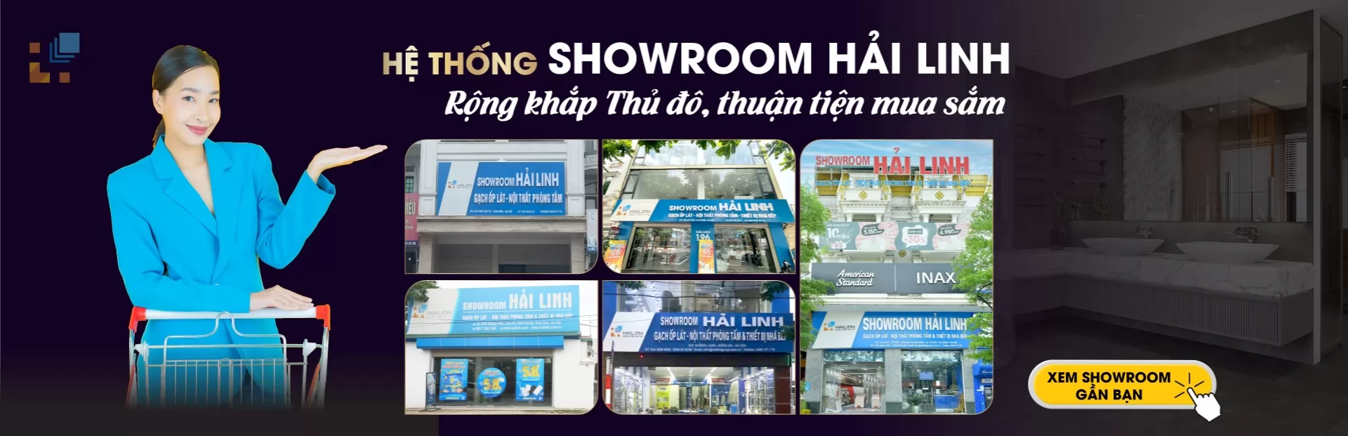 Hệ thống showroom Hải Linh