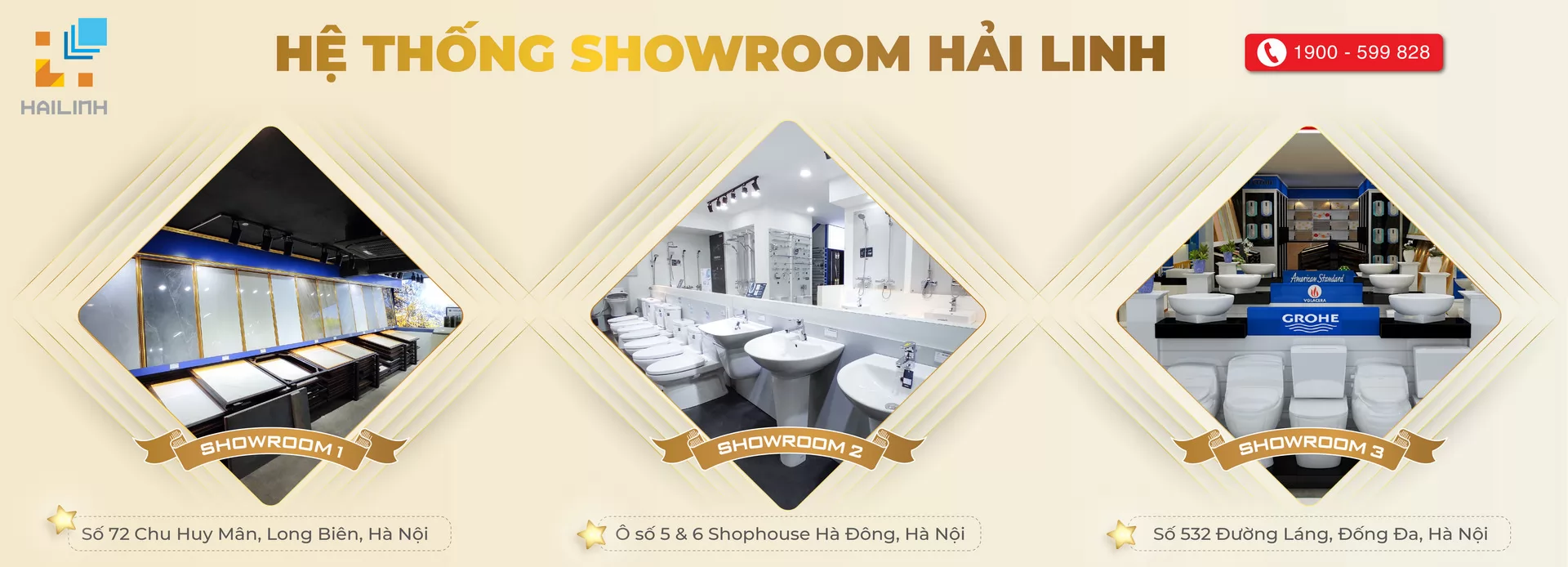 Hệ thống showroom Hải Linh
