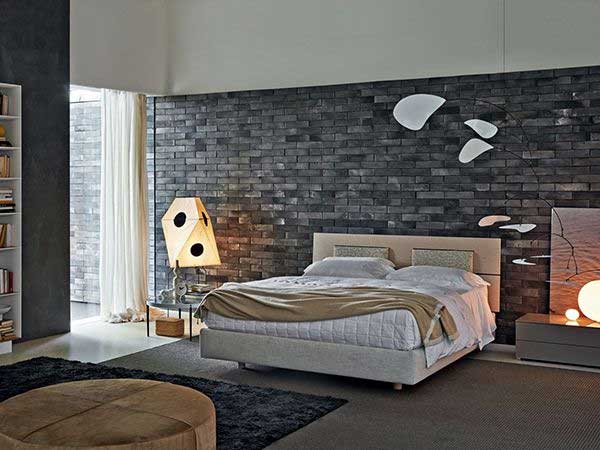 sử dụng gạch ốp lát phòng ngủ giúp bảo vệ tường gần như tuyệt đối