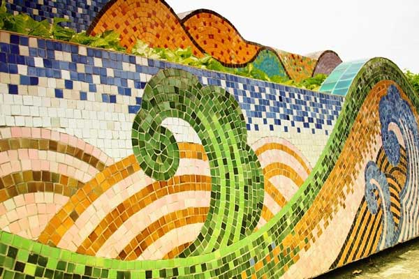 Ứng dụng gạch mosaic ốp tường