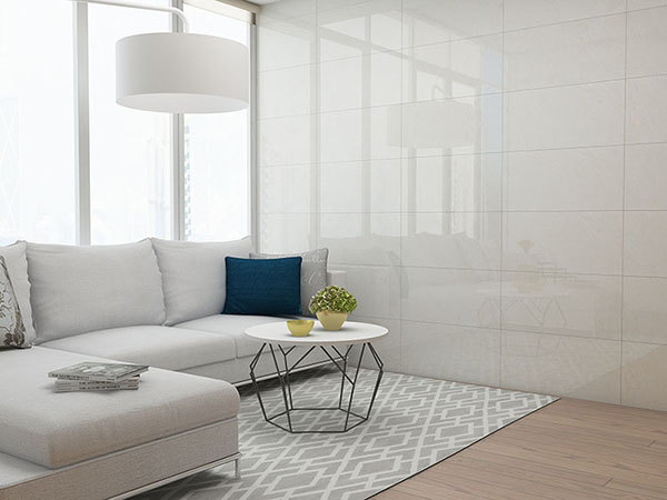 Gạch ốp tường màu trắng thì nên chọn nội thất màu gì?